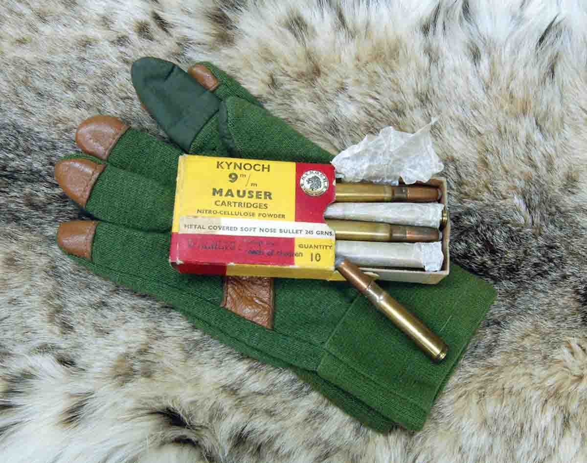 A Kynoch 10-pack of 9x57 cartridges was available until 1970.